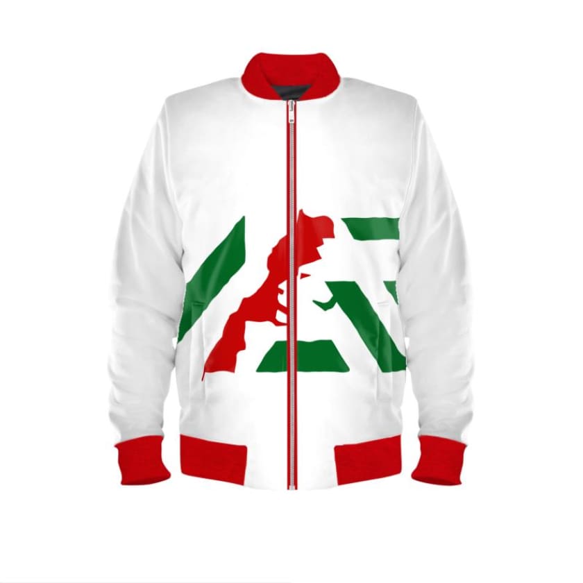 Blouson aviateur Blanc logo MAR