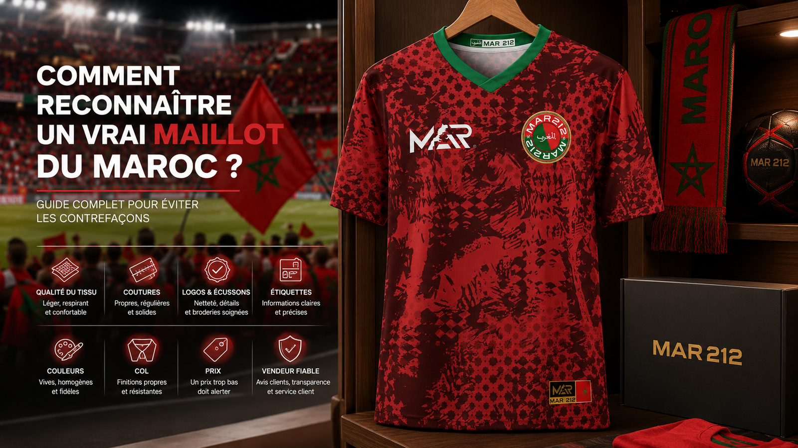 Comment reconnaître un vrai maillot du Maroc ?