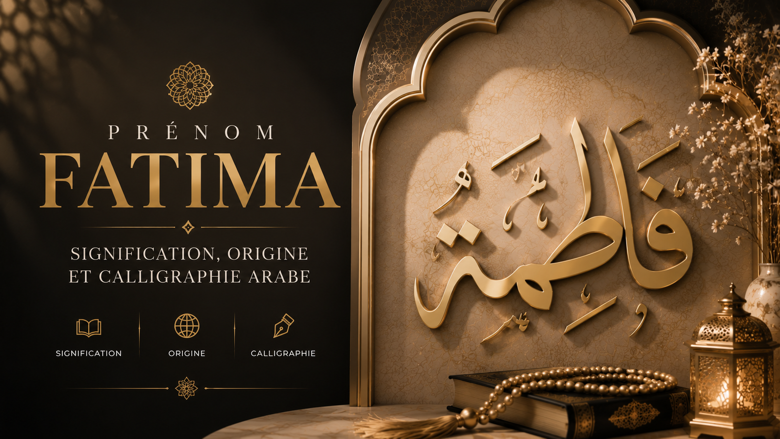 Prénom Fatima : signification, origine et calligraphie arabe