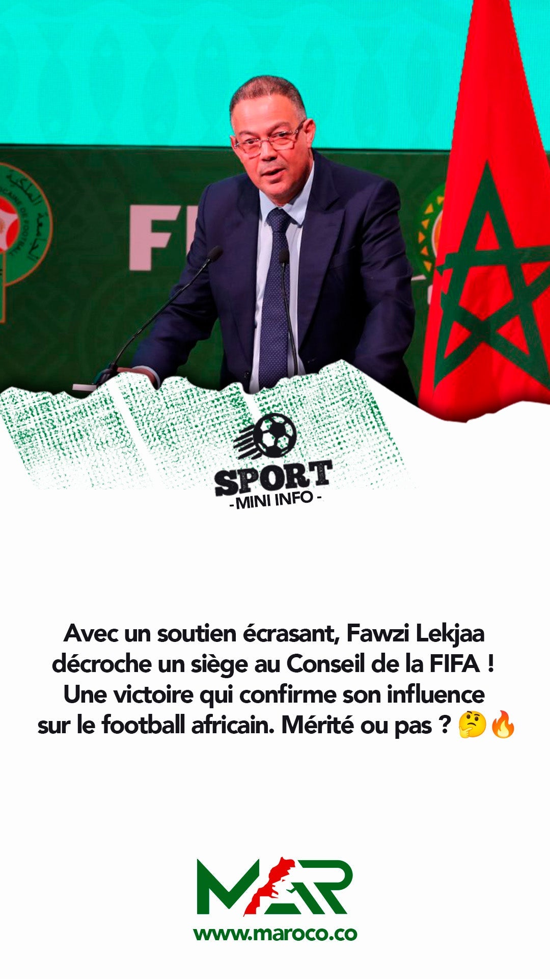 Fawzi Lekjaa, l'homme fort du football africain !