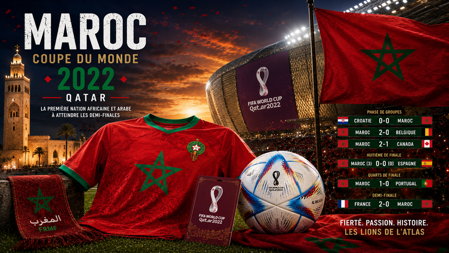 Le Maroc à la Coupe du Monde 2022