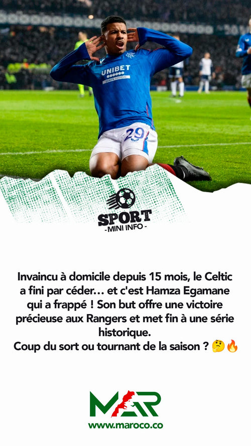 Hamza Egamane brise l'invincibilité du Celtic !