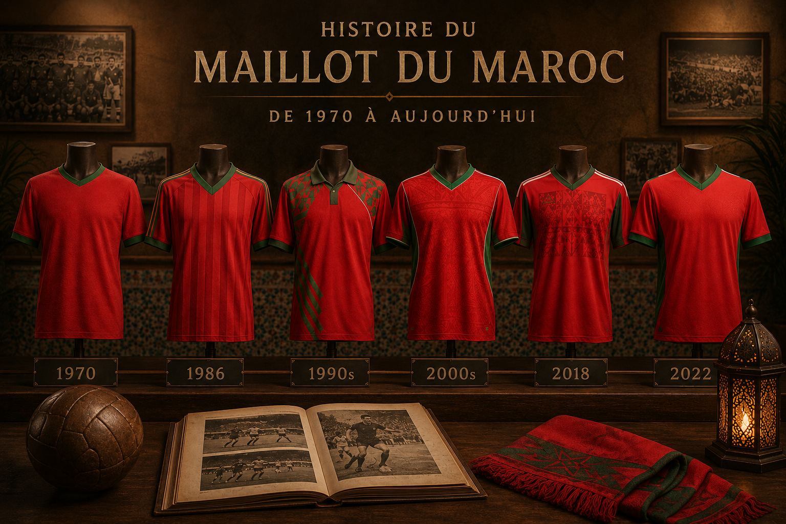 Histoire du maillot du Maroc : de 1970 à aujourd'hui