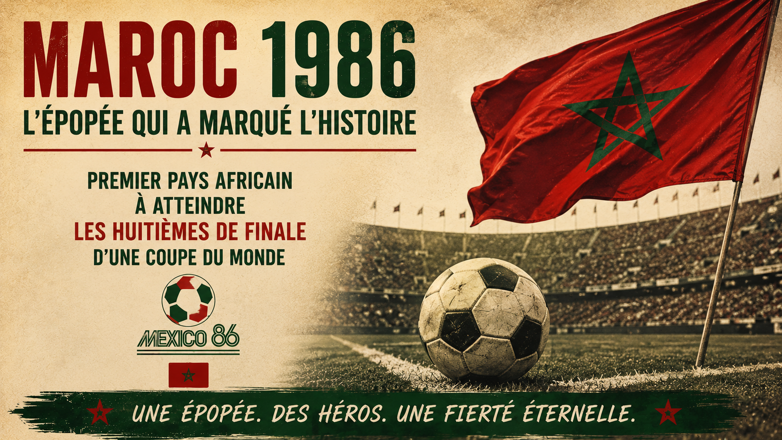 Le Maroc à la Coupe du Monde 1986