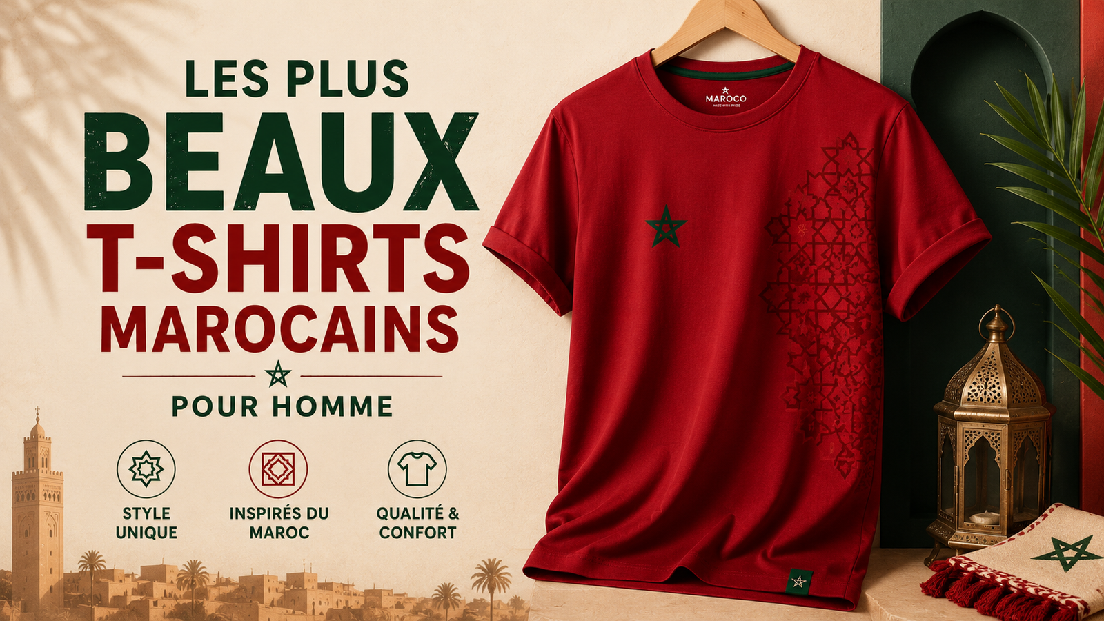 Les plus beaux T-shirts marocains pour homme