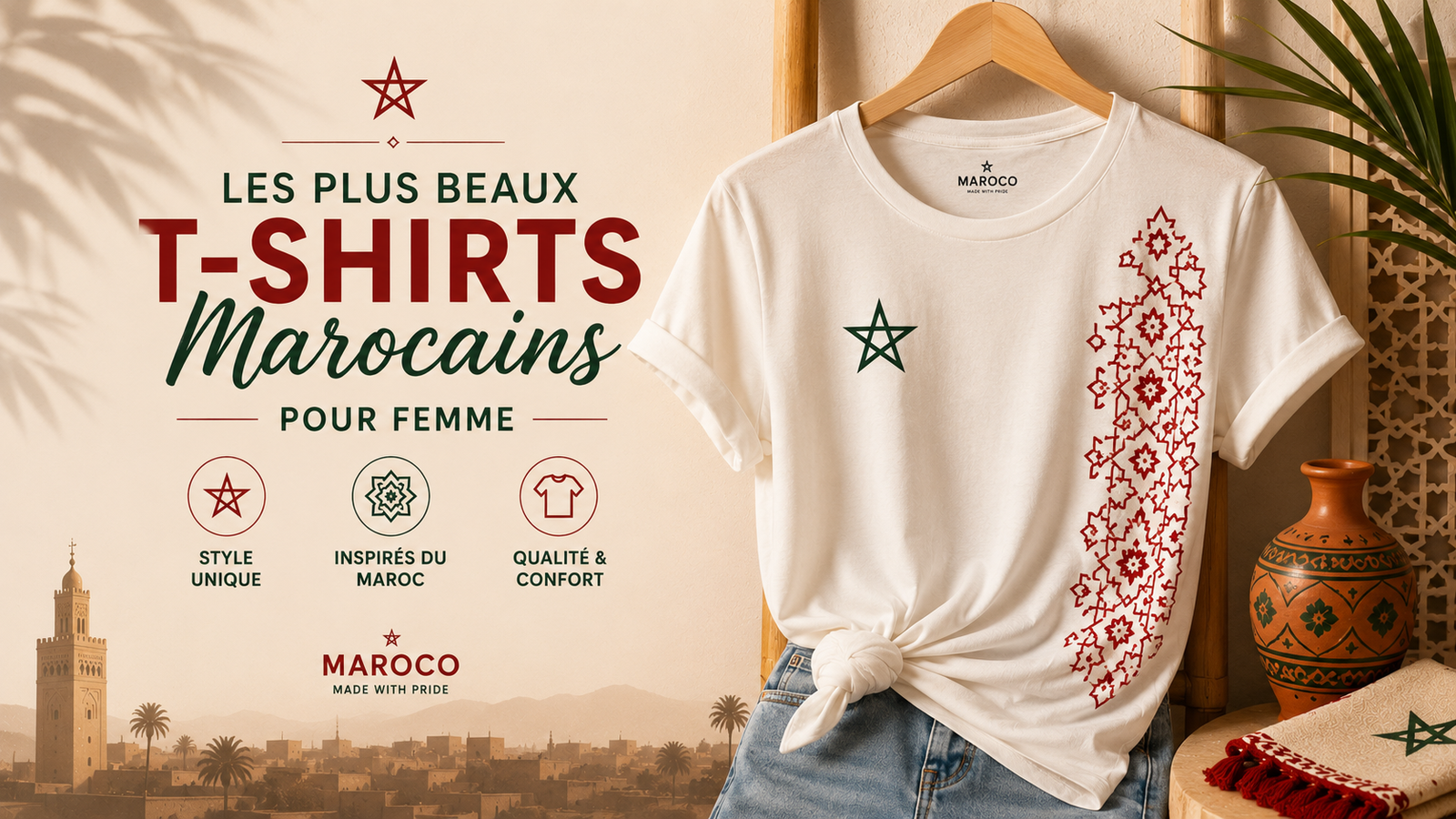Les plus beaux T-shirts marocains pour femme