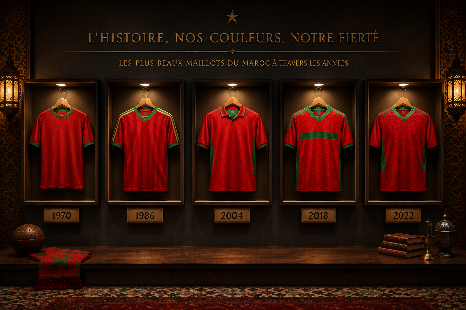 Les plus beaux maillots du Maroc de l'histoire