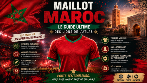 Maillot Maroc : le guide ultime des Lions de l'Atlas