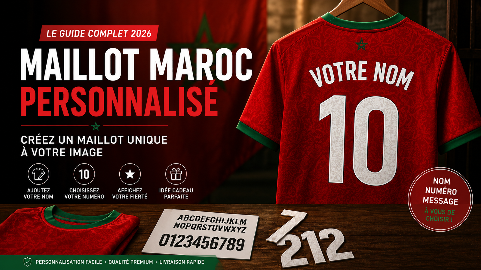 Maillot Maroc personnalisé : créez un maillot unique à votre image