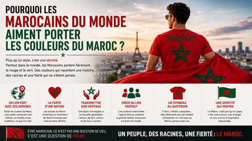 Pourquoi les Marocains du monde aiment porter les couleurs du Maroc ?