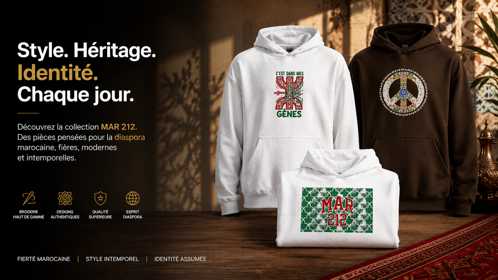 Sweat Maroc Diaspora : Le Hoodie Qui Dit Ce Qu'on N'arrive Pas Toujours à Formuler
