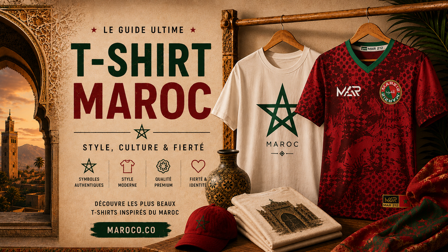 T-SHIRT MAROC : LE GUIDE ULTIME DES T-SHIRTS INSPIRÉS DU MAROC