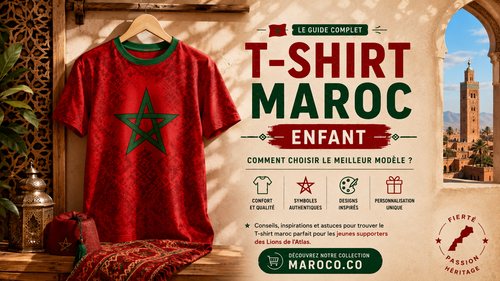 T-shirt Maroc enfant : les plus beaux modèles pour les jeunes supporters