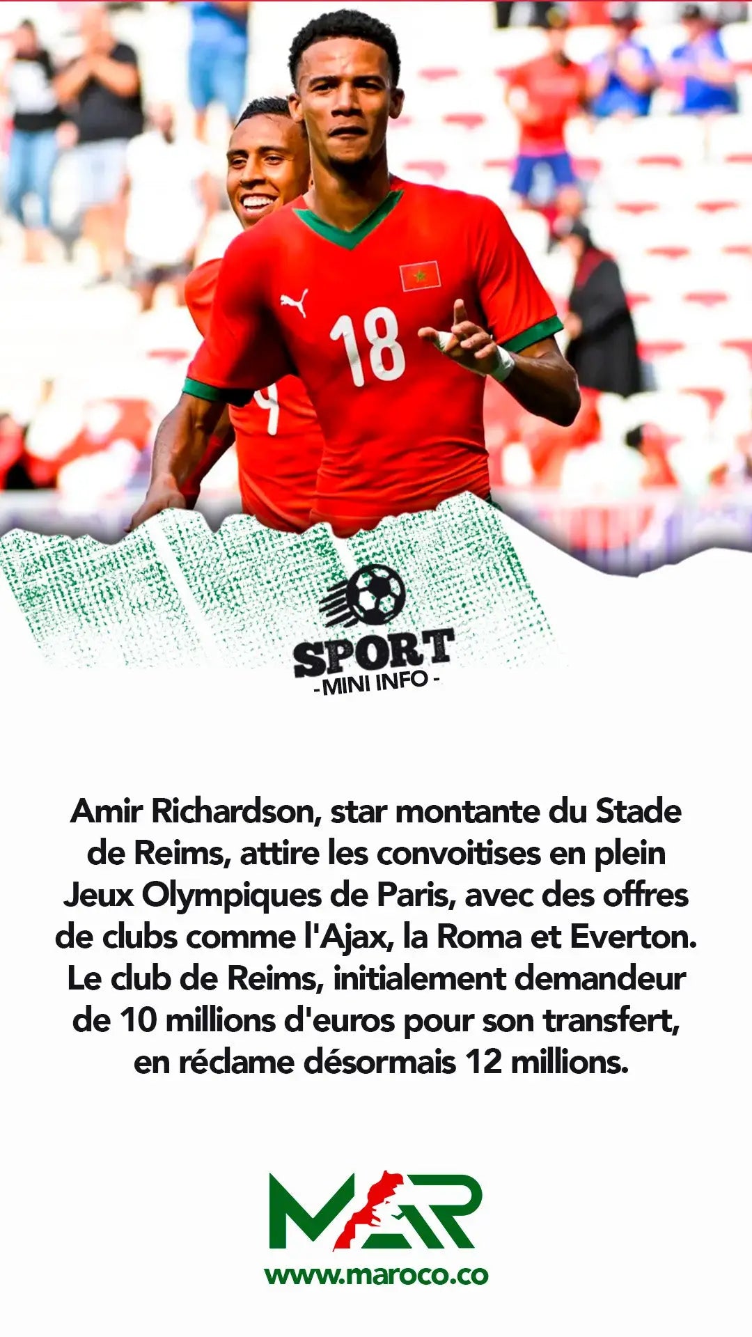 Amir Richardson: L’étoile montante de Reims qui affole