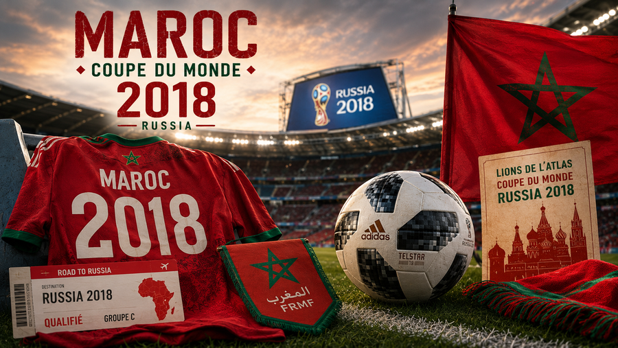 Le Maroc à la Coupe du Monde 2018 : parcours, matchs et héritage des Lions de l'Atlas
