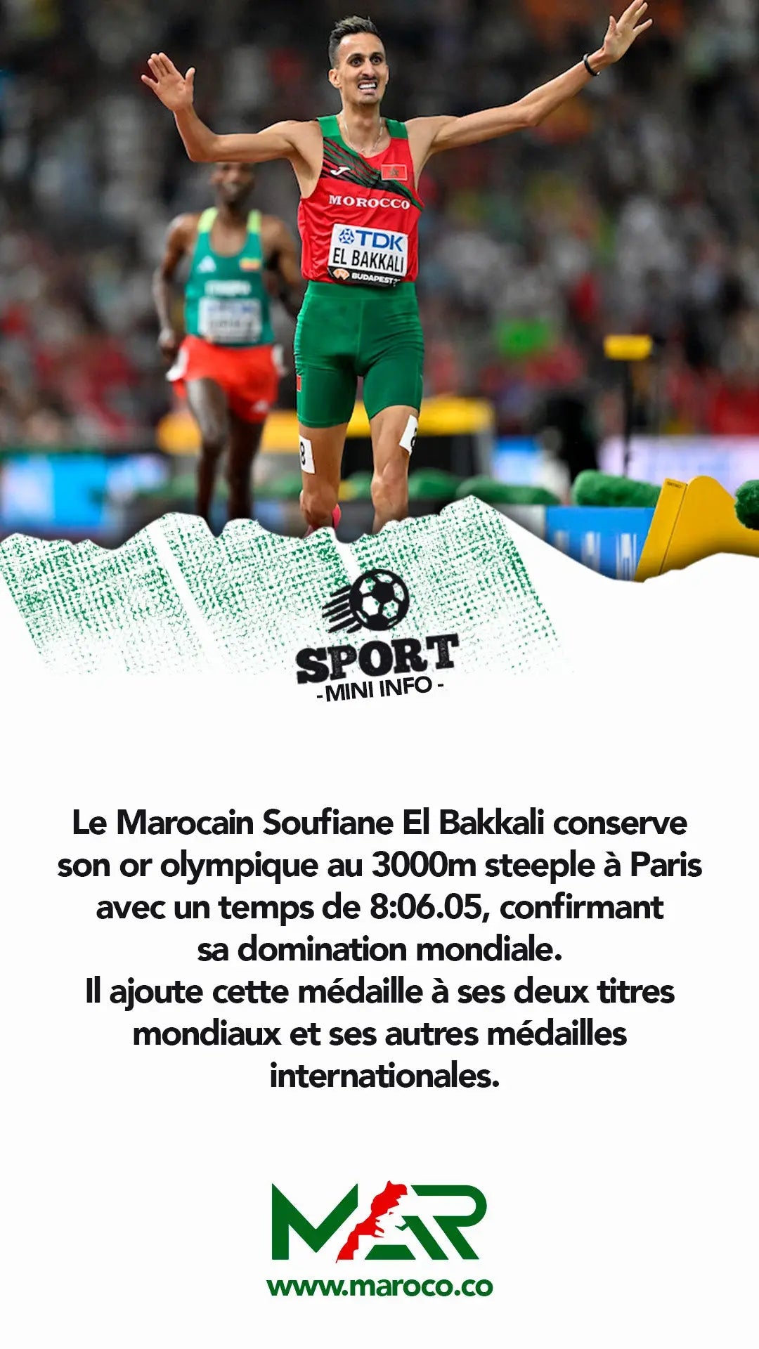 El Bakkali: Maître du 3000m Steeple avec une Nouvelle Or