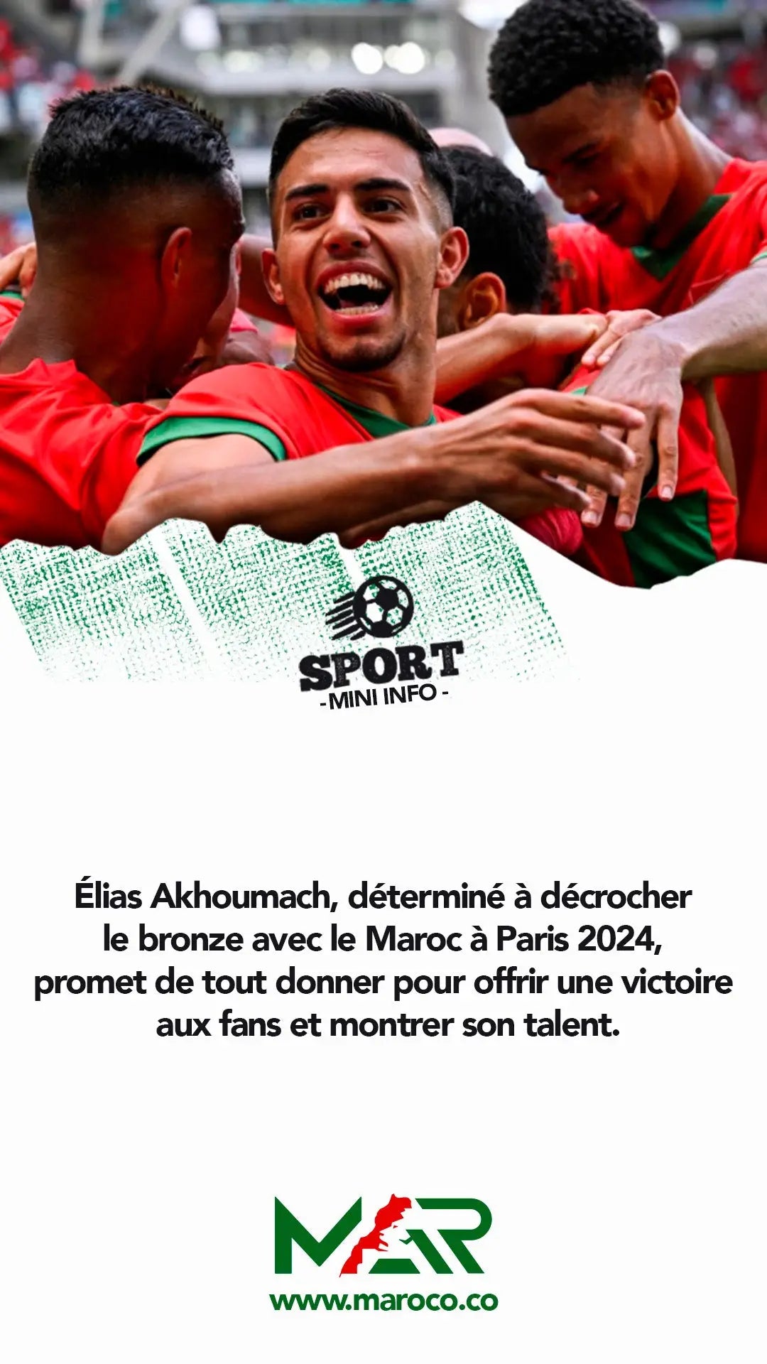 Élias Akhoumach vise le bronze olympique pour le Maroc