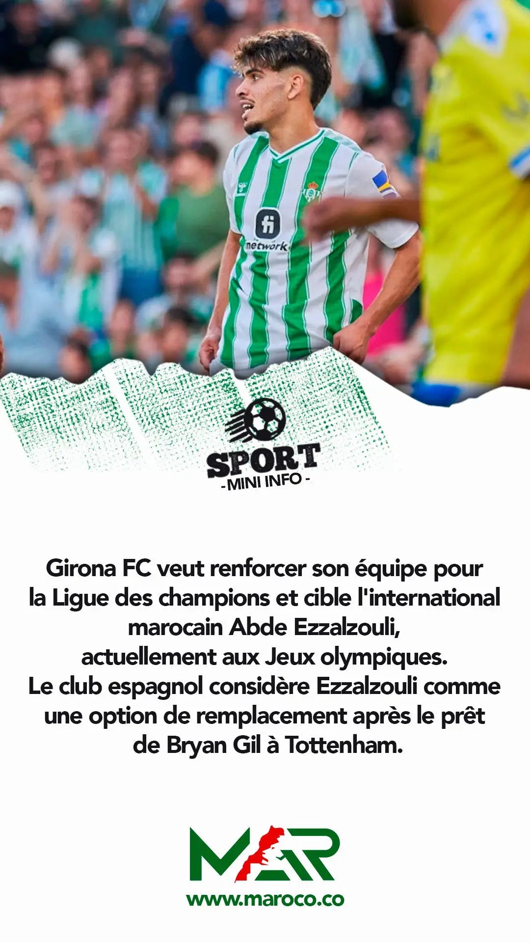 Girona FC vise Abde Ezzalzouli pour renforcer son équipe