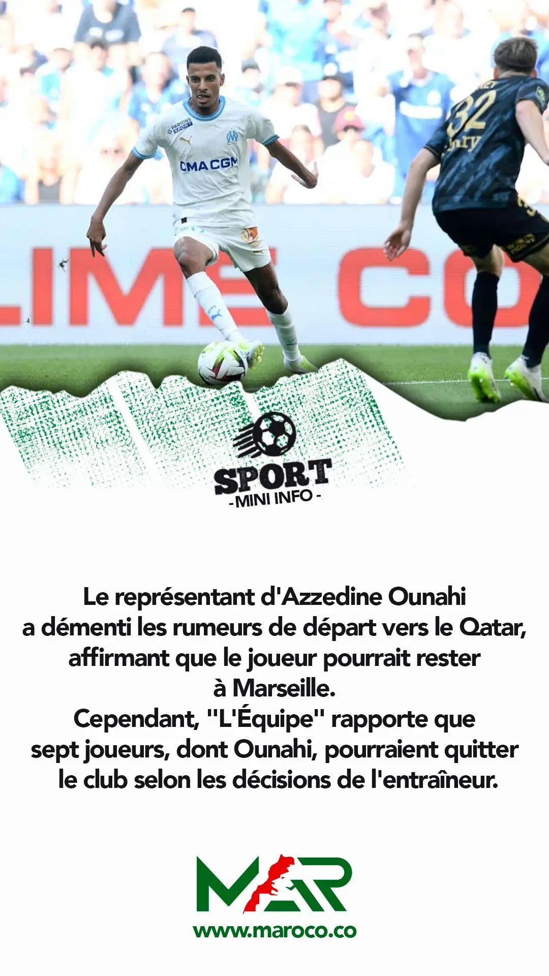 Ounahi Dément les Rumeurs de Départ: Incertitude