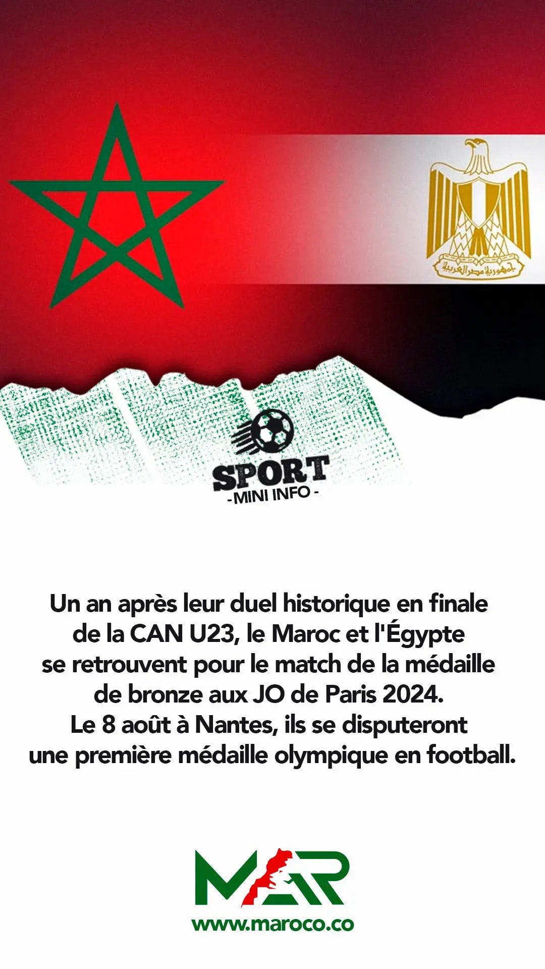 Rematch Olympique: Maroc et Égypte en Quête de Bronze