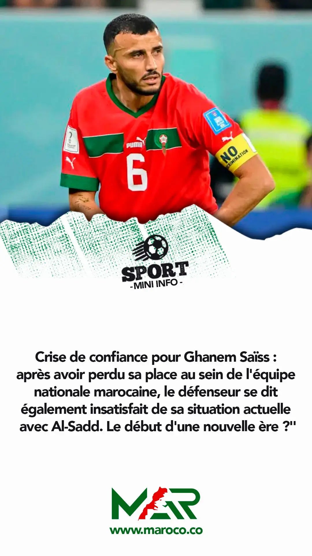 Saïss en pleine tourmente: l’international marocain