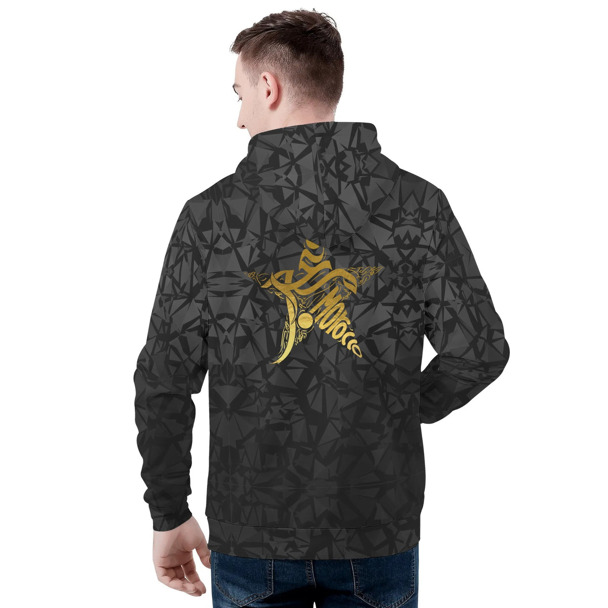 Sweat à Capuche noir MAR Black Gold