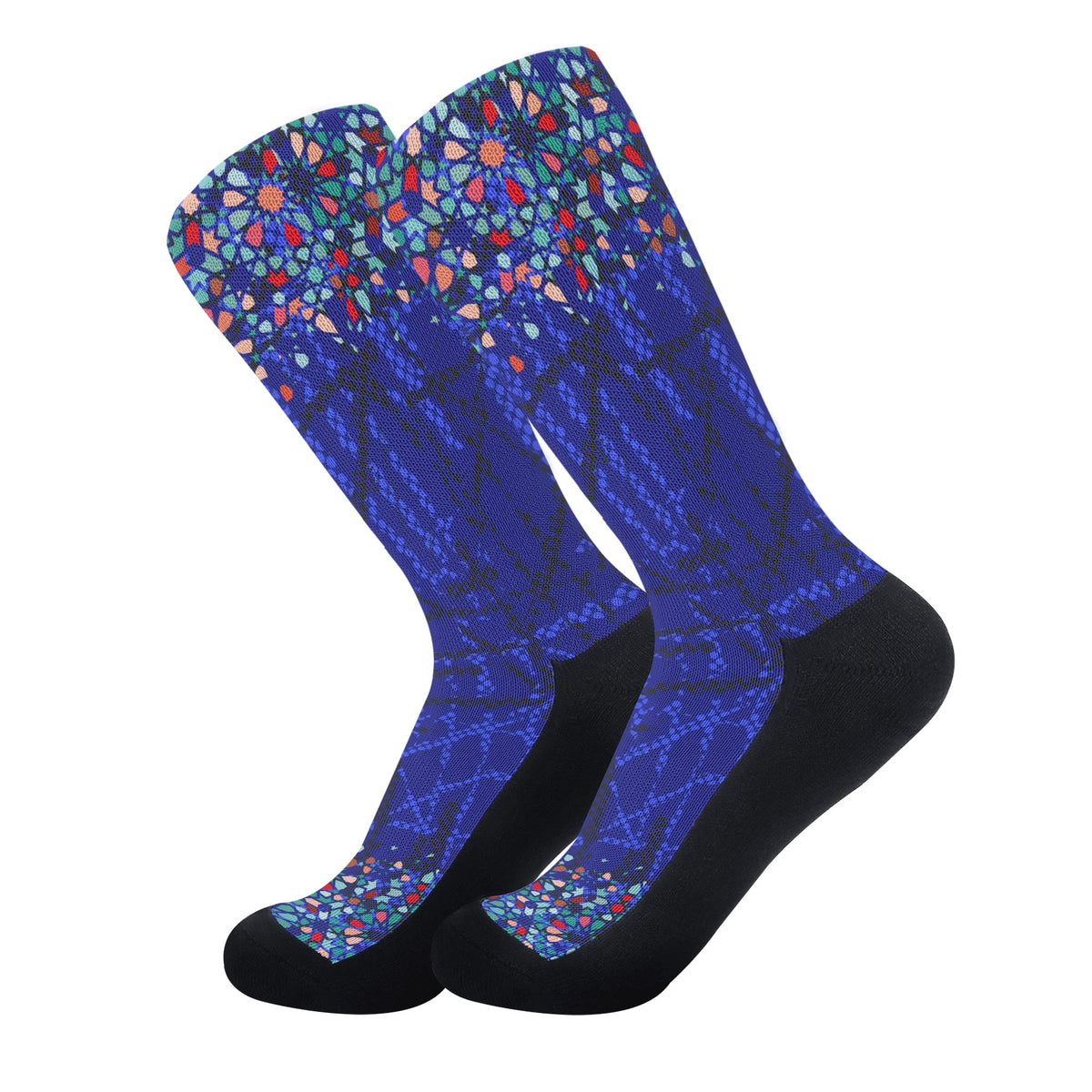 Chaussettes courtes bleus zellige Marocain
