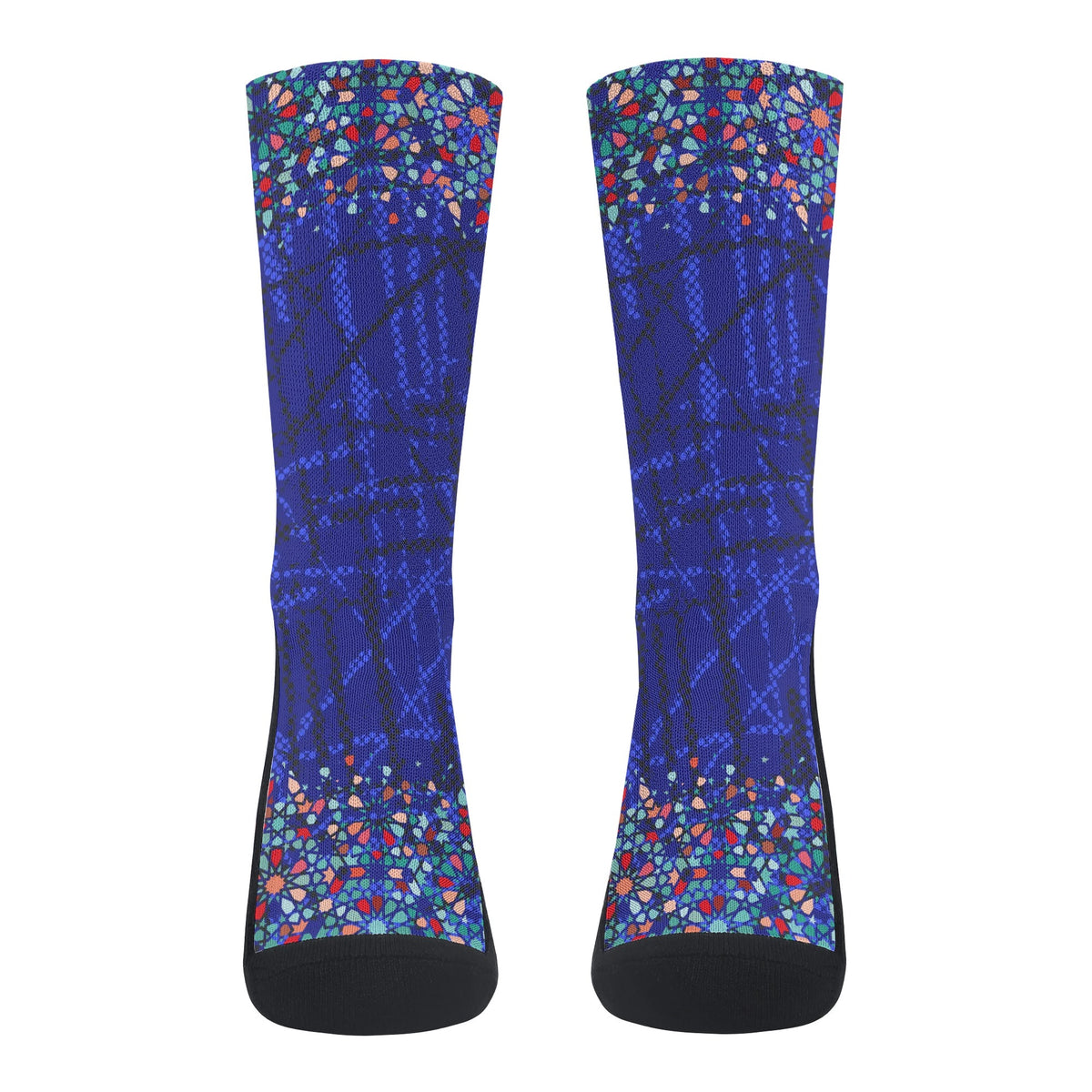 Chaussettes courtes bleus zellige Marocain