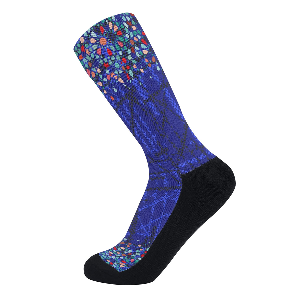 Chaussettes courtes bleus zellige Marocain