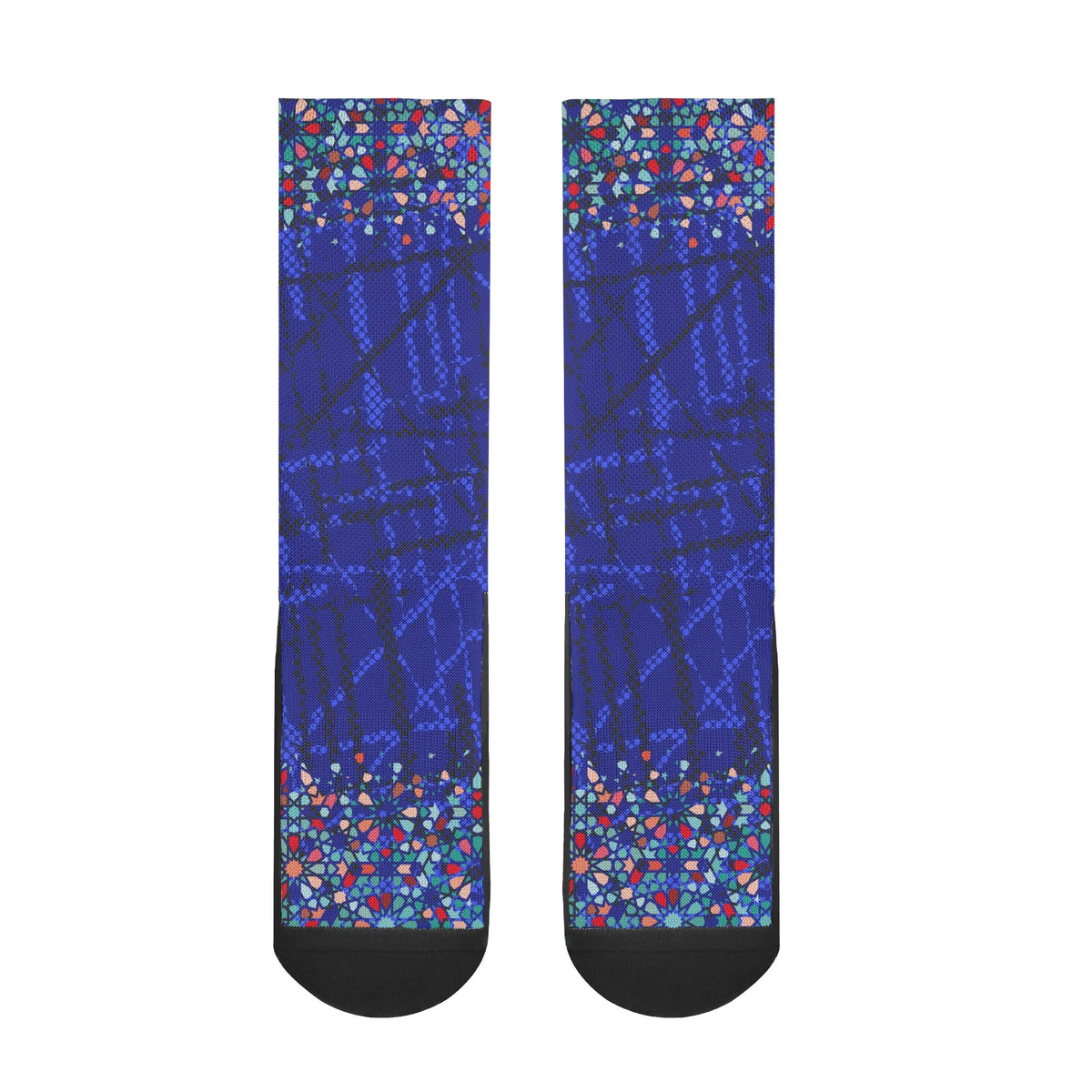 Chaussettes courtes bleus zellige Marocain