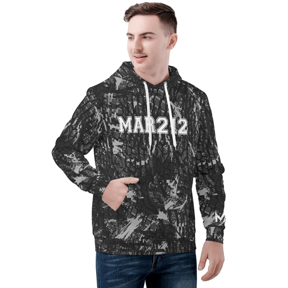 Sweat à Capuche gris MAR212