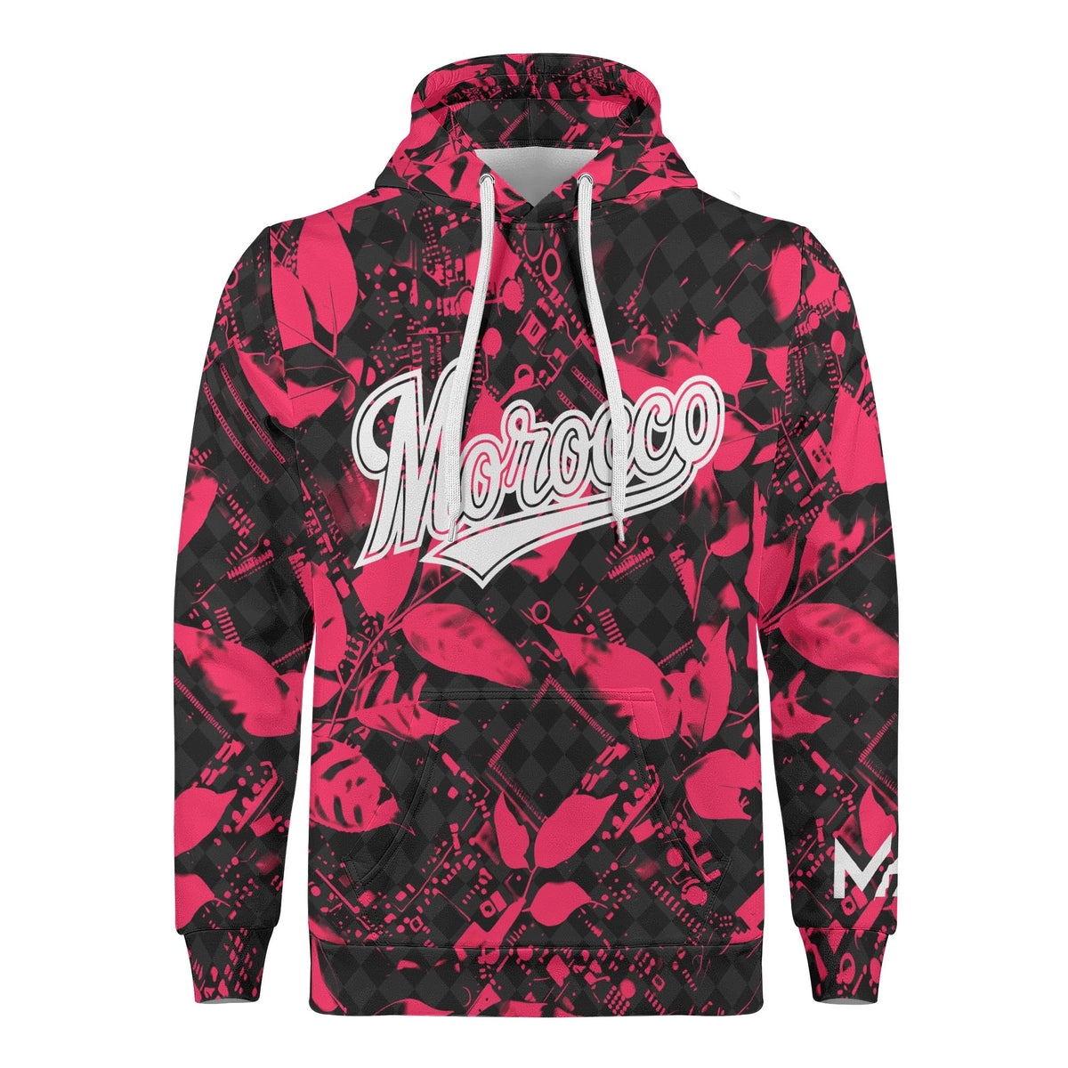 Sweat à Capuche rose Morocco unisexe