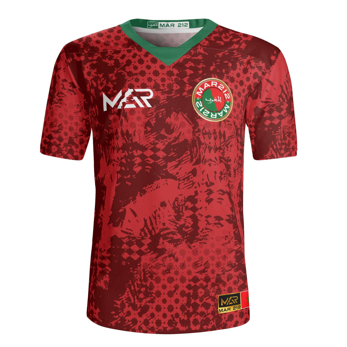 Maillot Maroc 2024 entrainement rouge