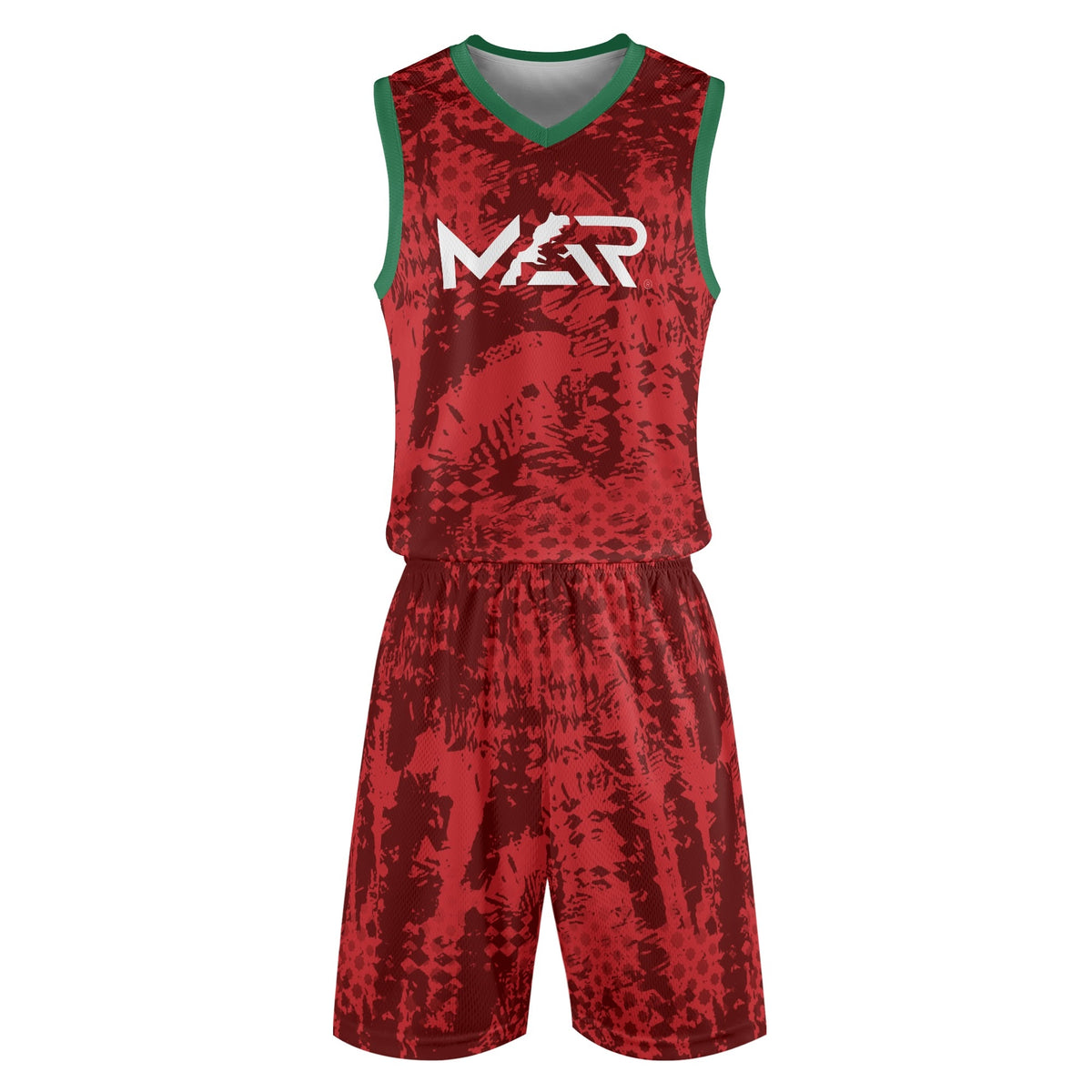 Tenue de basket Almaghrib rouge