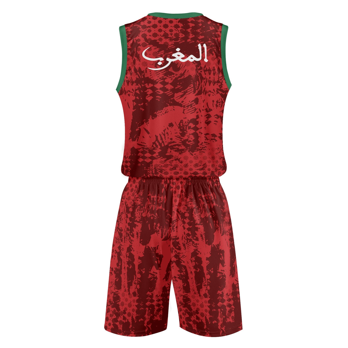 Tenue de basket Almaghrib rouge