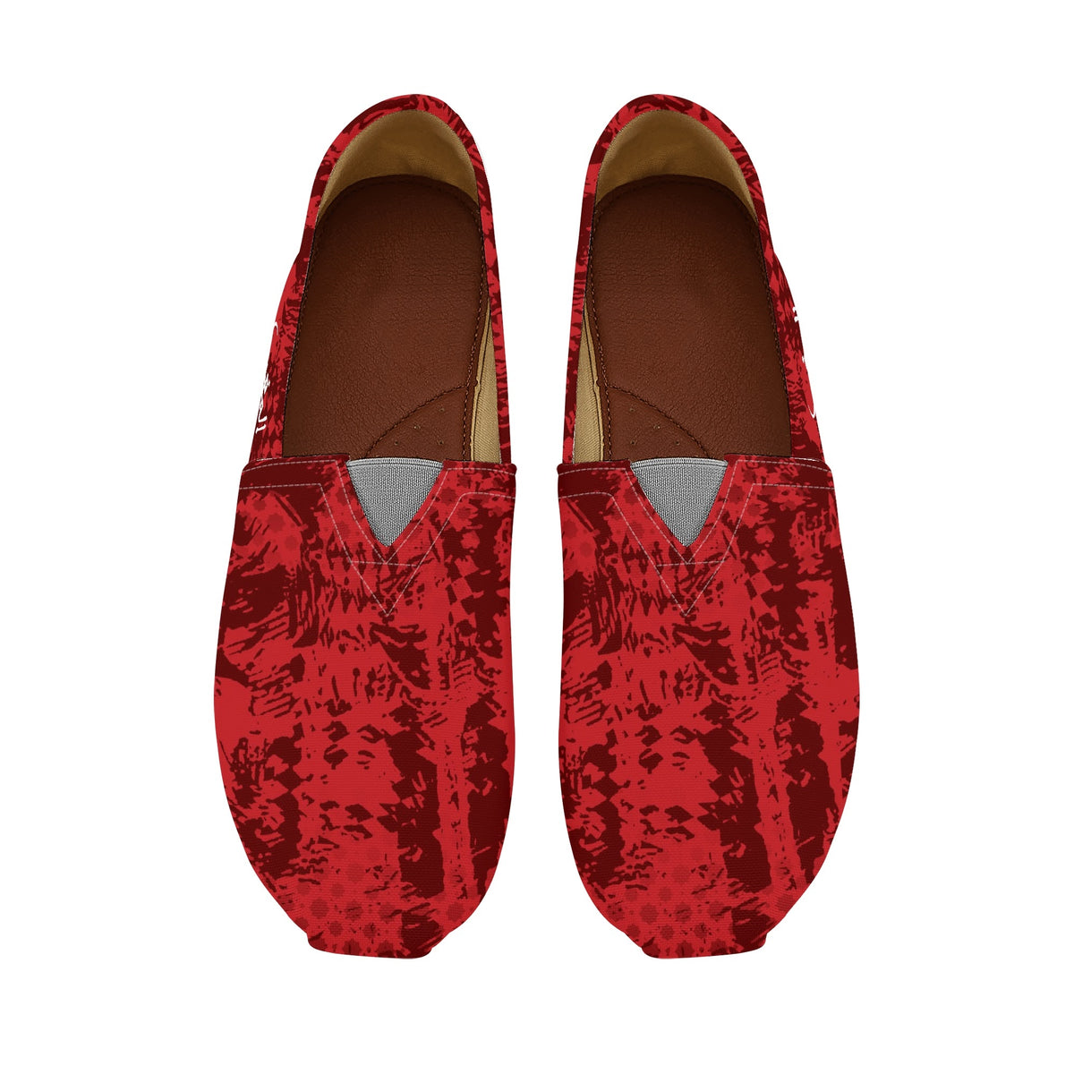 Ballerines décontractées rouge pour femmes