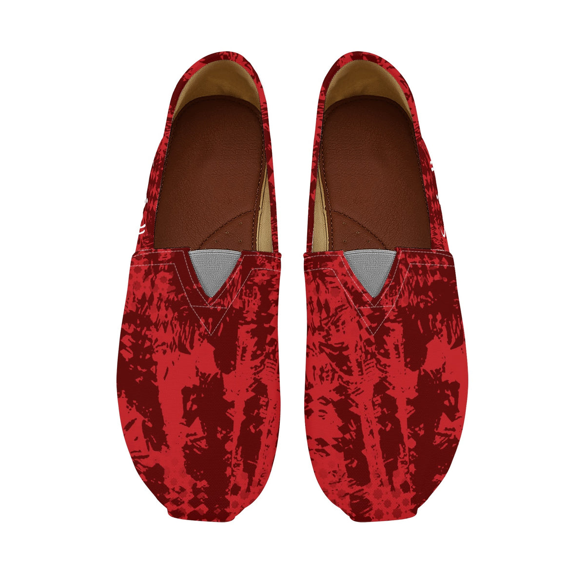Chaussures décontractées rouges motif Marocain homme