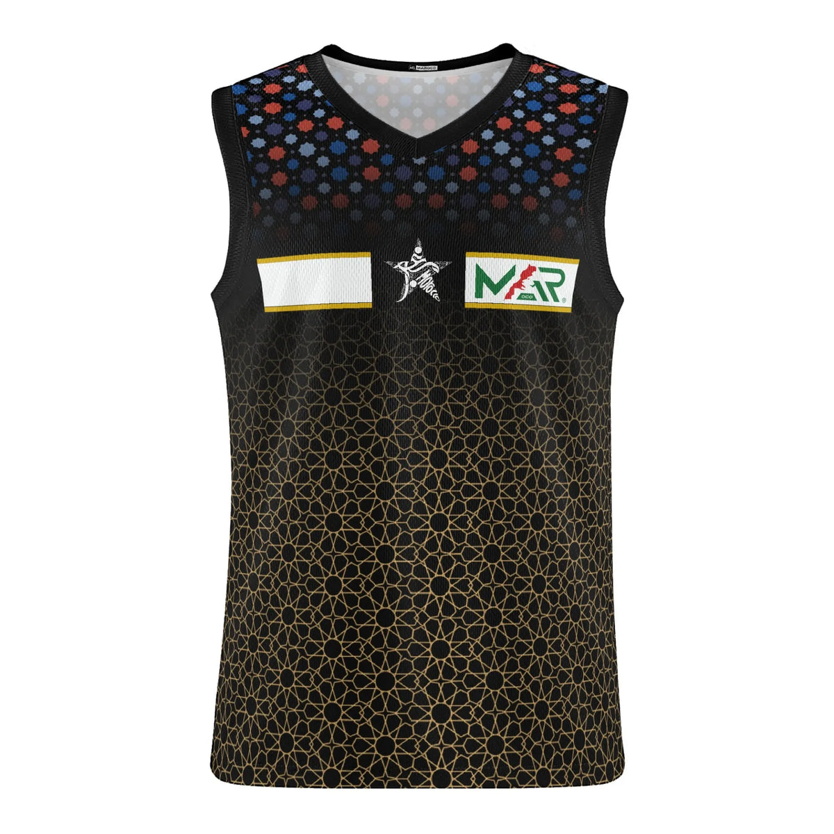 Débardeur Maillot Maroc foot motif zellige Marocain