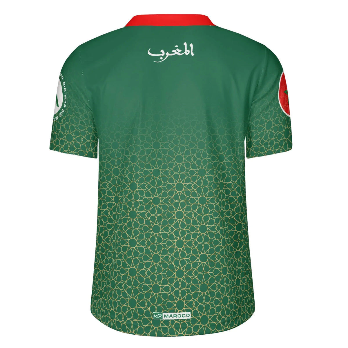 Maillot Maroc Vert CAN 23/24 Gold Collection Mosaïque By Maroco TFT MOROCCO