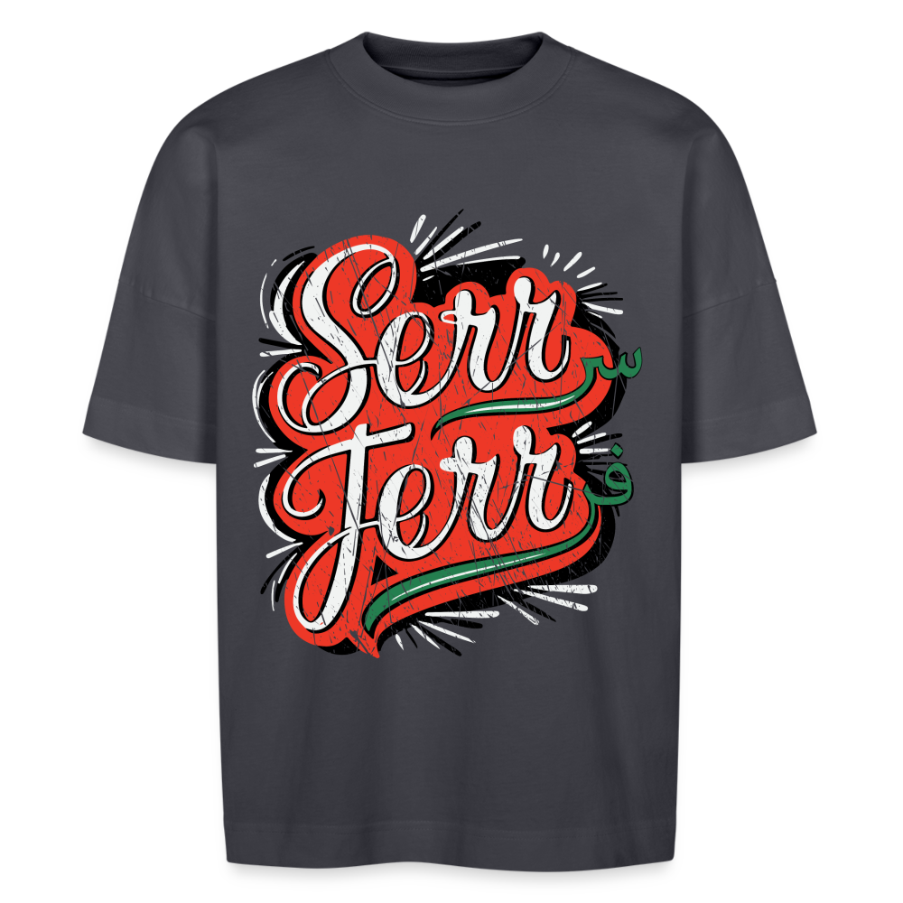 T-shirt Serr Ferr سرفر oversize Unisexe - bleu indigo