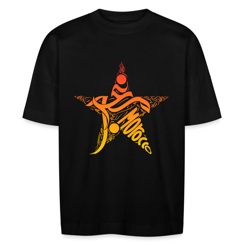 T-shirt Morocco Star oversize Unisexe - noir