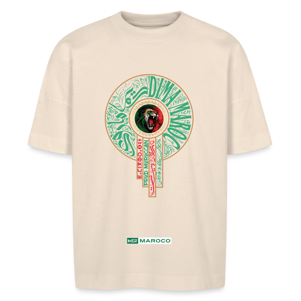 T-shirt DIMA MAROC oversize Unisexe - blanc cassé