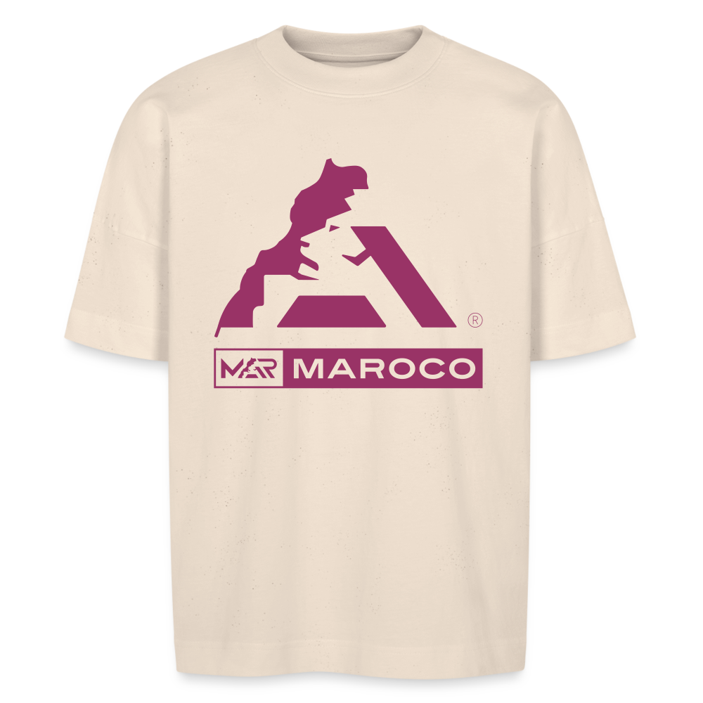 T-shirt Maroco BLASTER oversize Unisexe bio - blanc cassé