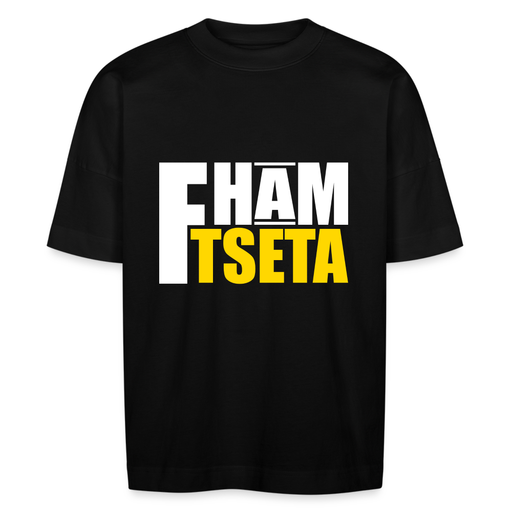 T-shirt Fham tseta oversize Unisexe - noir