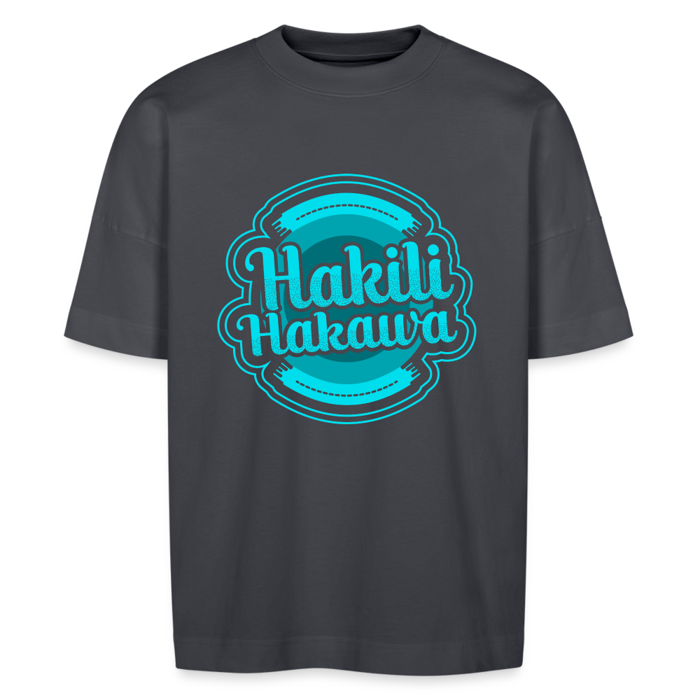 T-shirt Hakili Hakawa oversize Unisexe - bleu indigo