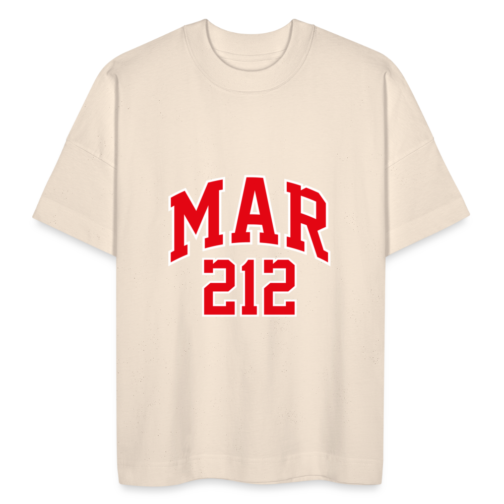 T-shirt MAR212 BLASTER oversize bio Unisexe - blanc cassé