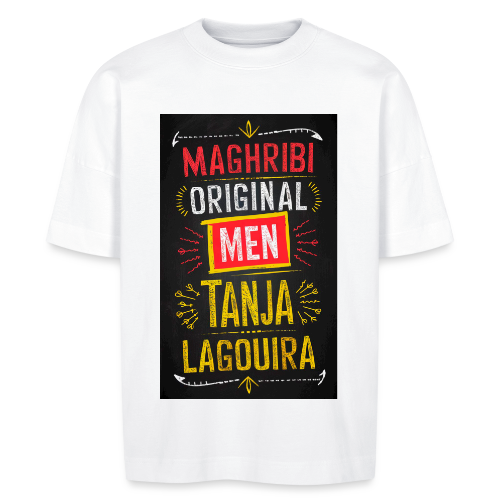 T-shirt Maghribi Original oversize Unisexe - blanc