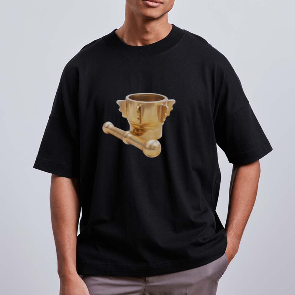 T-shirt Mehraz oversize Unisexe - noir