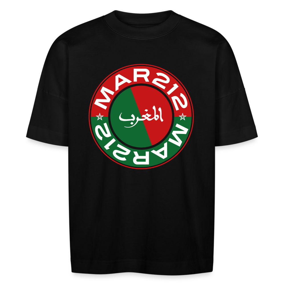 T-shirt MAR212 Almaghrib oversize Unisexe - noir