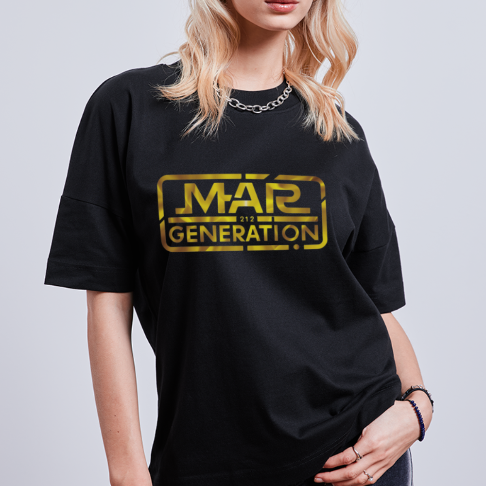 T-shirt MAR 212 GÉNÉRATON oversize Unisexe - noir